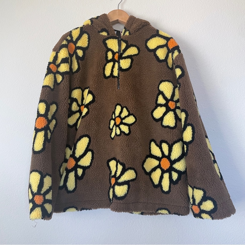 Lazy Oaf Flower Fleece Hoodie
